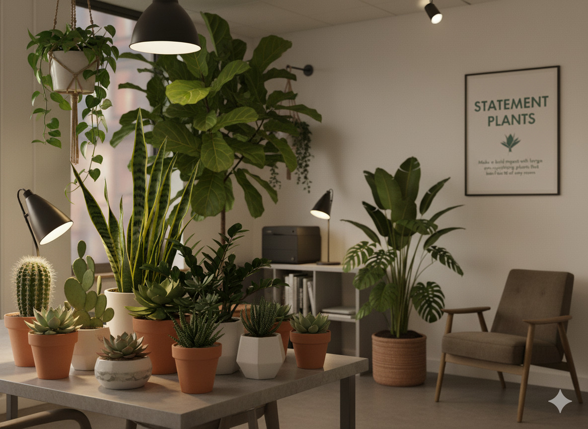 Large statement plants